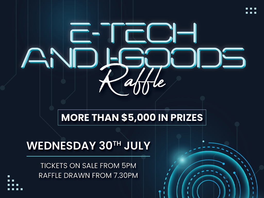 Tech Design Raffle July Tech Raffle - Warilla Sports